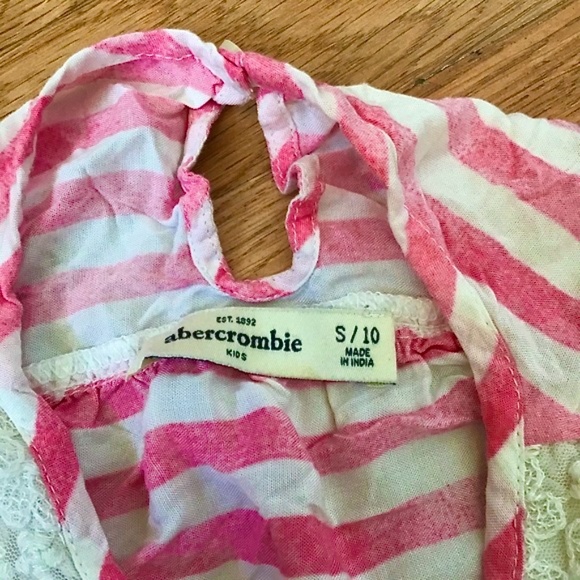 Abercrombie kids pink and white striped blouse - Picture 15 of 16